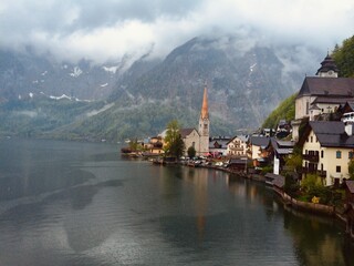 Hallstatt is a small town in Austria. One of the World Heritage Sites in  by UNESCO. 