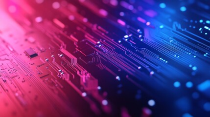 Abstract Technology Background with Gradient Lighting