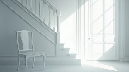 Obraz premium Elegant Staging with Bright Lighting in Modern Home