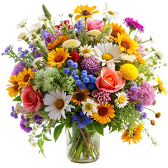 Wildflower Bouquet with Mixed Blooms