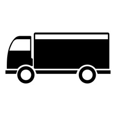 truck icon on white