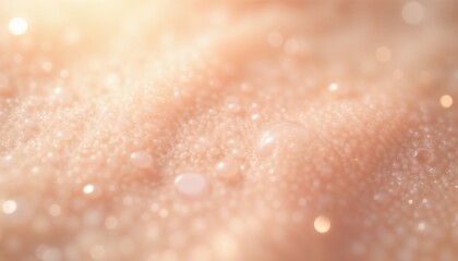 Fototapeta premium Ethereal Golden Bokeh Light Effect with Soft Focus [with copy space]