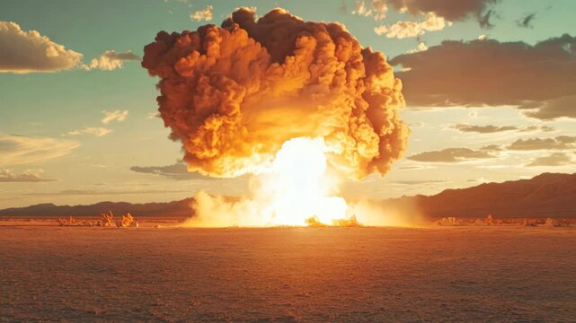 Nuclear bomb explosion