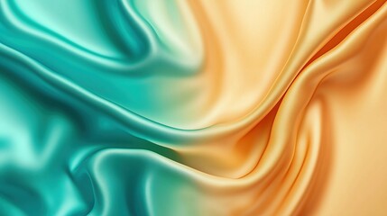 Obraz premium Elegant Teal to Gold Gradient: Minimalist Luxury