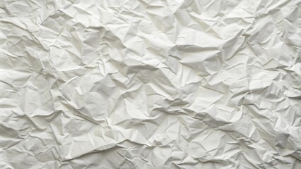 Obraz premium Texture of white crumpled paper wrapping background