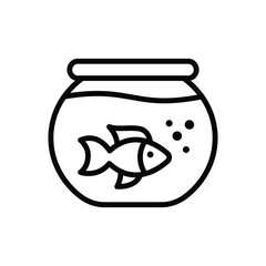 aquarium icon vector design template simple and clean