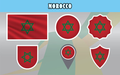 Great quality vector of the National Flag of Morocco. Perfect for educational materials, cultural projects, or global designs, offering a precise and professional visual representation.