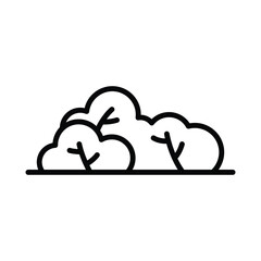 bush icon vector design template simple and clean