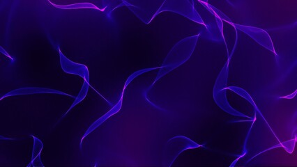 Abstract Purple and Blue Light Waves