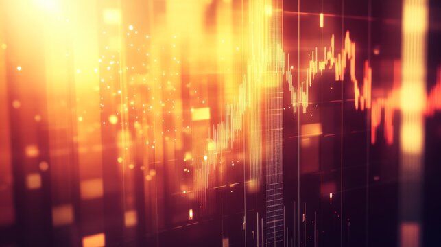 Modern Financial Trends with Creative Chart Design