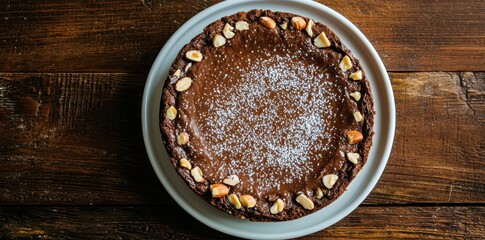 Topped with nuts and a fine dusting of sugar, this crunchy delight is a perfect treat for any occasion.