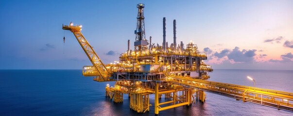 Seamless System: Oil Rigs Delivering Crude Oil Directly to Nearby Refineries for Efficient Production