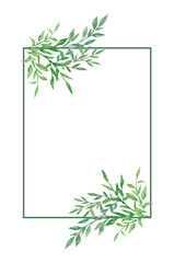 FRAME FLORAL WATERCOLOR BACKGROUND ABSTRACT