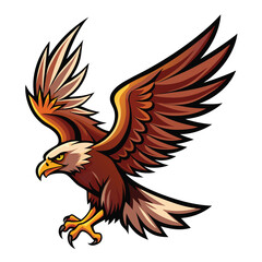 Obraz premium eagle with red ribbon