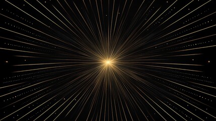 Radiating Sunburst Design from Center