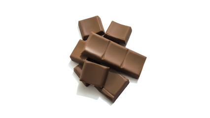 chocolate bar isolated on white