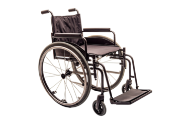 wheelchair on isolated transparent background