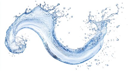 Twisting Vortex of Water Droplets in Motion