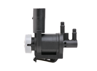 Solenoid valve with tubes in the fuel tank ventilation system or car crankcase gases. catalog of spare parts for vehicles.