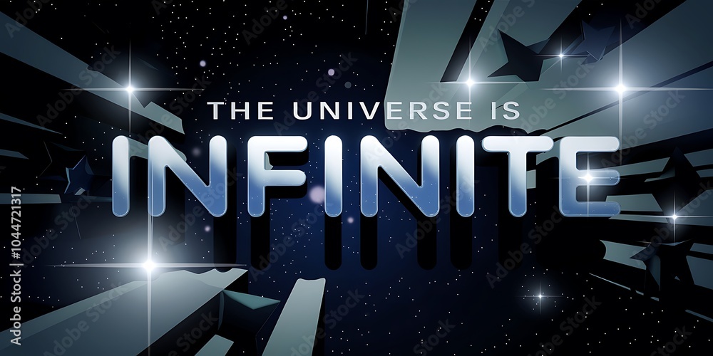 Aufkleber exploring the boundless cosmos a journey through infinite stars and galaxies with cosmic text cover 