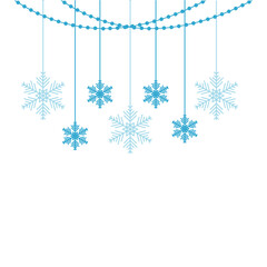 Christmas Snowflake Border Decoration