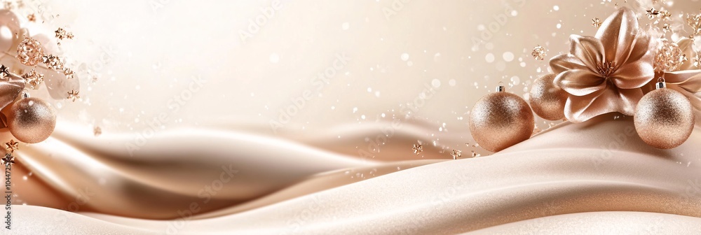 Poster Curving snake design in sleek minimal style with abstract festive details like modern geometric shapes and soft glowing lanterns Stock Photo with side copy space