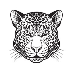 wild leopard silhouette, leopards silhouette graphic.
