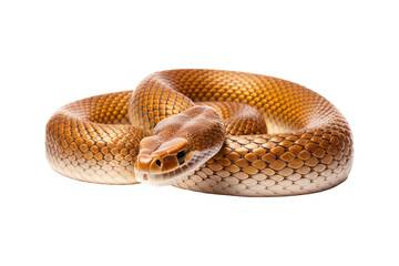 Fototapeta premium snake looking isolated on white