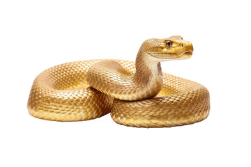Obraz premium snake looking isolated on white