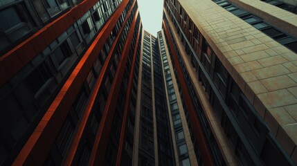 Fototapeta premium Modern Urban Architecture with Detailed Textures