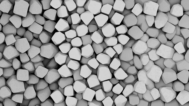 High quality texture for design use - conglomeration of objects with sharp edges in graytone