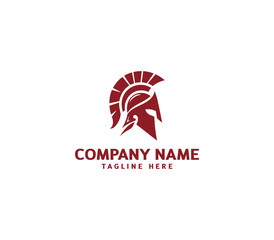 Vector spartan helmet logo design. Warrior helmet template. Creative sparta logo. Minimalist spartan