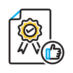 Vector multicolor icon for Quality assurance