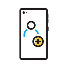 Vector multicolor icon for Add