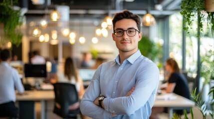 Fototapeta premium The Confident Young Businessman