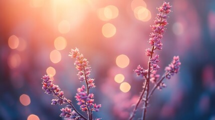 Fototapeta premium Delicate Floral Patterns with Gentle Lighting