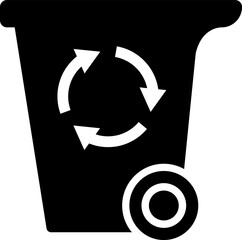 Recycle icon. Trash symbol. Recycling sign, symbol Isolated Vector illustration.