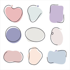 Quote vector bubbles for text, speech. Quotation abstract box frames with borders design for comment, title, citation, chat, blog, note, mark and info. Textbox signs for talk, tag, motivation ideas.