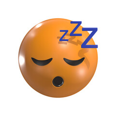 Sleeping Face 3D Emoticon Icon