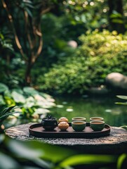 Tea Tray in Pond