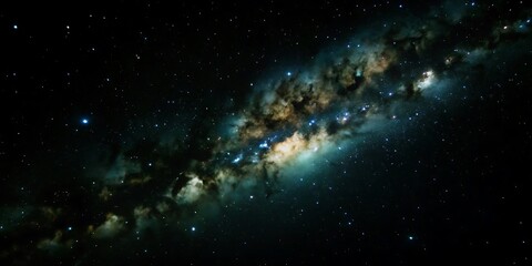 Milky Way Galaxy With Stars and Space