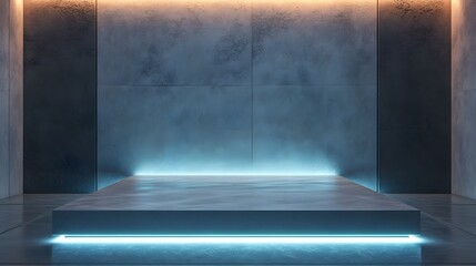 Obraz premium Futuristic podium for product display