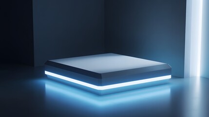 Futuristic  podium for product display