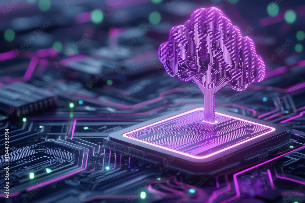 Poster a brief introduction to big data science and network line technology by generate ai