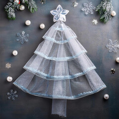 AI art, Christmas tree background