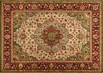 Naklejka premium Vibrant Oriental Rugs in Rich Colors Perfect for Home Decor and Interior Design Inspiration