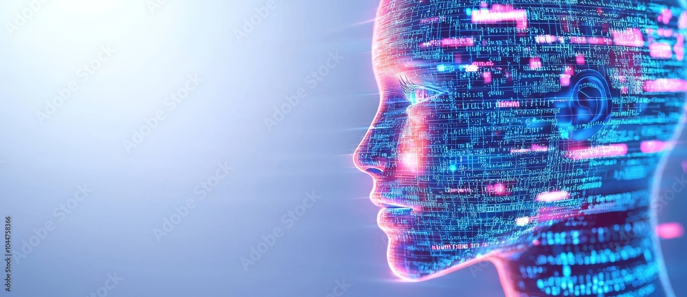 Poster using deep learning technology and stock analysis, businesses can analyze automated data and present