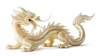Obraz premium The Chinese dragon on a transparent or white background