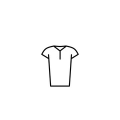 T-shirt line icons Collection of tshirt