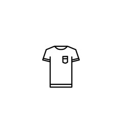 T-shirt line icons Collection of tshirt